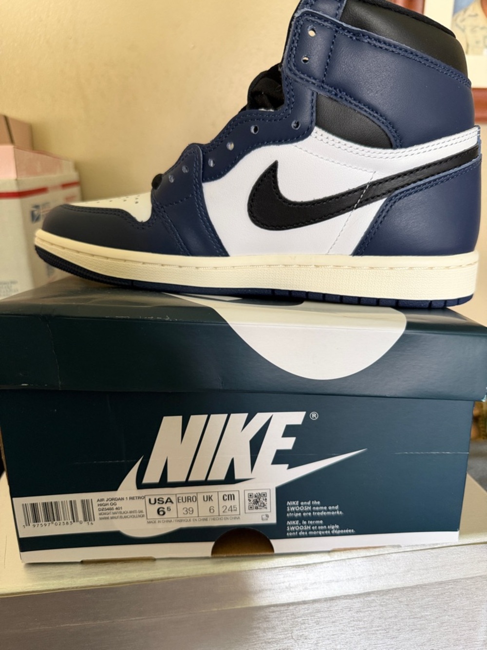 Nike Air Jordan 1 High - Navy Blue White Black